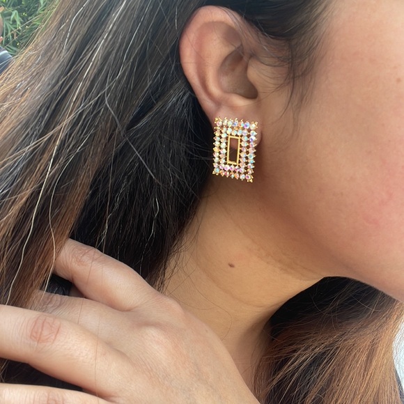 Rectangle-shaped earrings | NWT - Picture 3 of 8